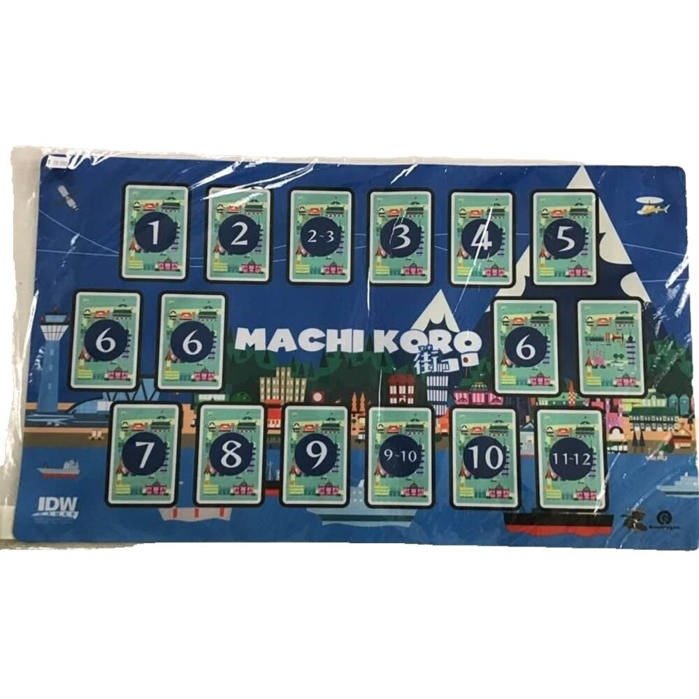 IDW Games Machi Koro Playmat Promotional Neoprene 13 1/2" x 23 1/2" NEW